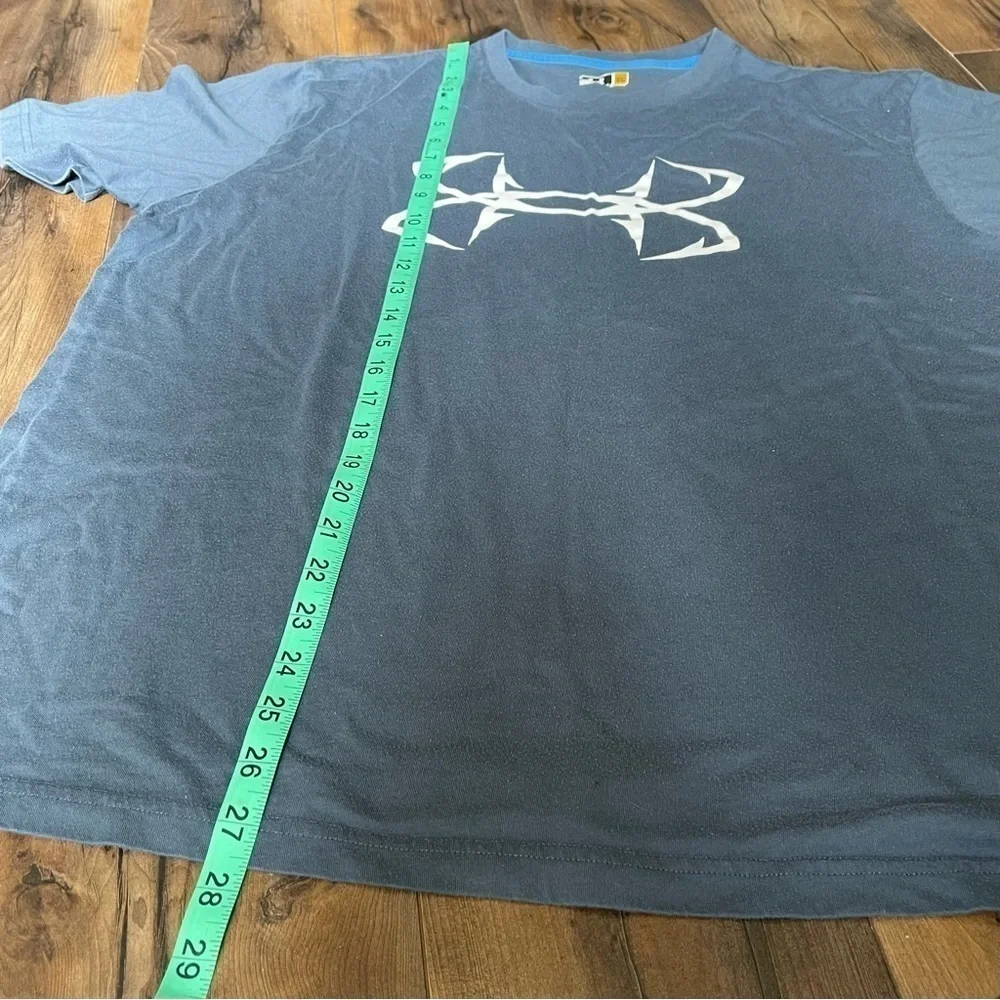 Under Armor | Blue Gray T-shirt with White Under Armor Logo | XL